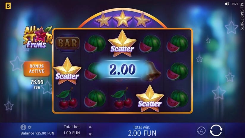 All-Star Fruits slot screen 2