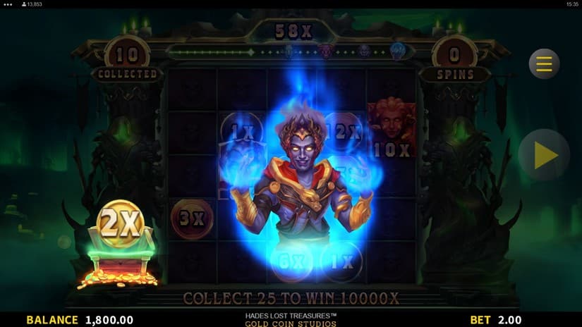 Hades Lost Treasures slot screen 5