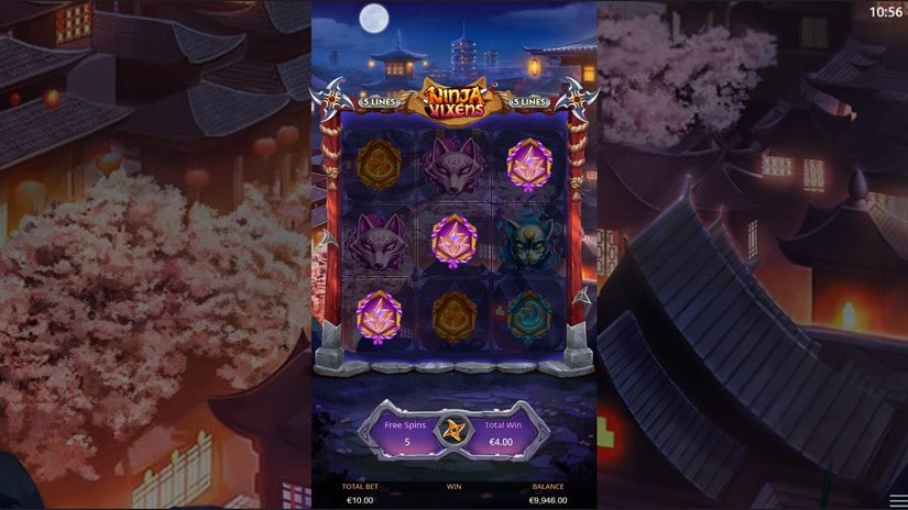 Ninja Vixens slot screen 4