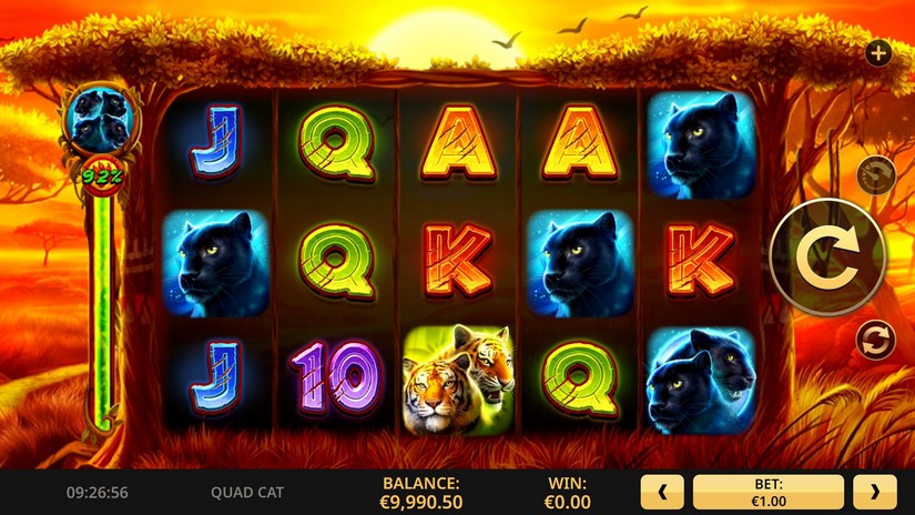 Quad Cat slot screen 1