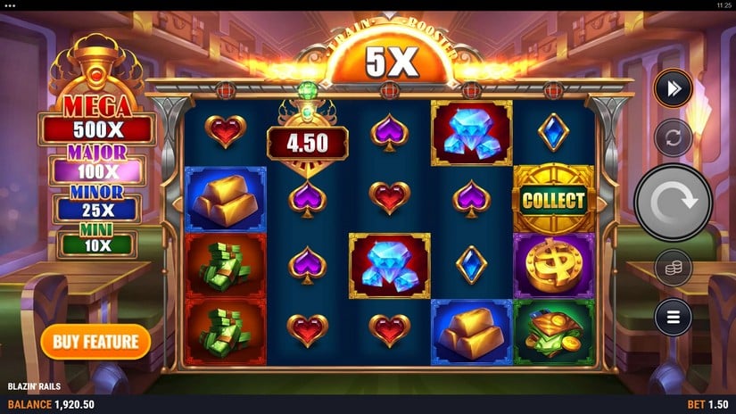 Blazin’ Rails slot screen 3