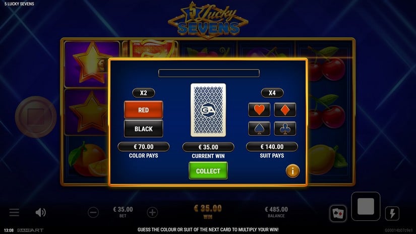 5 Lucky Sevens slot screen 5