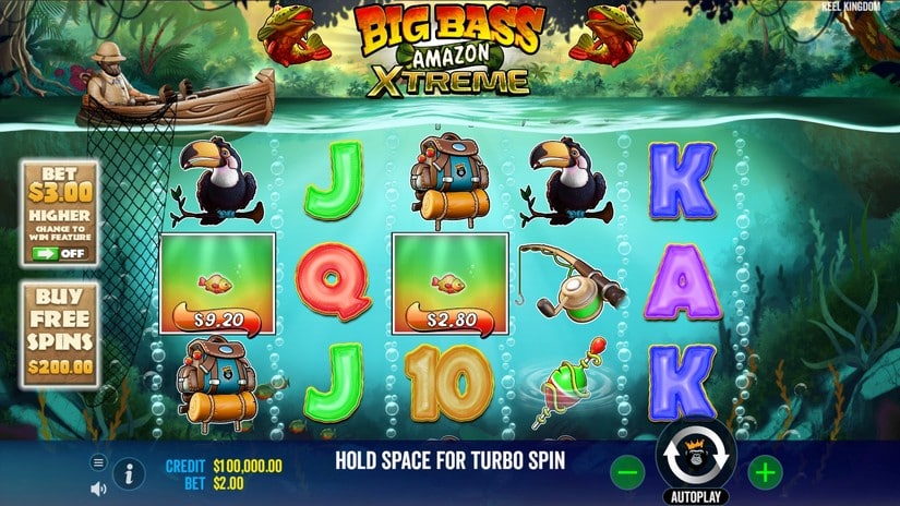 Big Bass Amazon Xtreme slot screen 1
