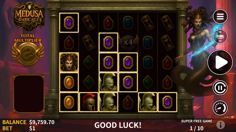 Medusa Dark Ages slot screen 4