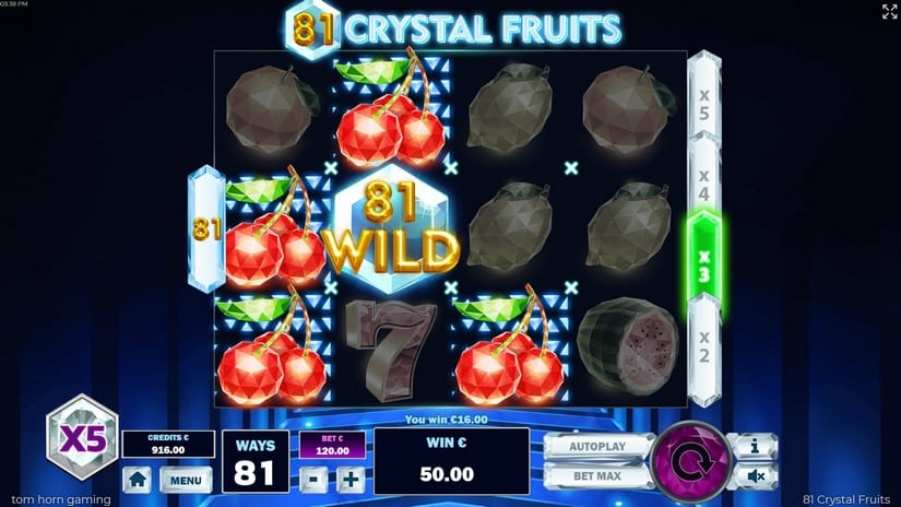 81 Crystal Fruits slot screen 4