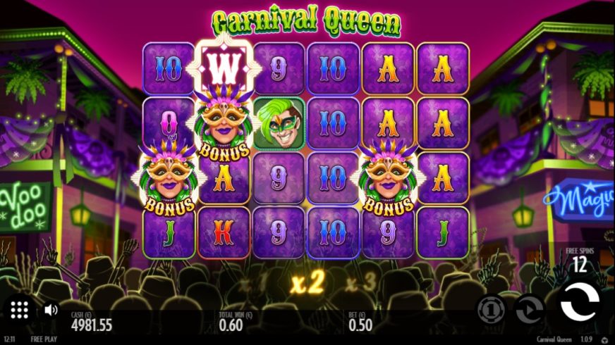 Carnival Queen slot screen 6