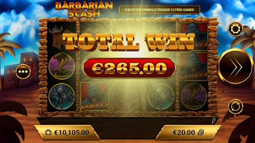 Barbarian Stash slot screen 6