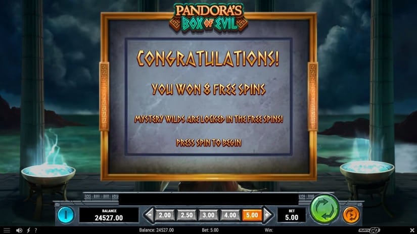 Pandora’s Box of Evil slot screen 8