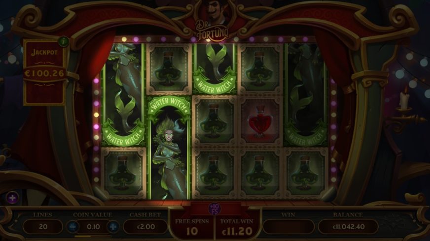 Dr Fortuno slot screen 1