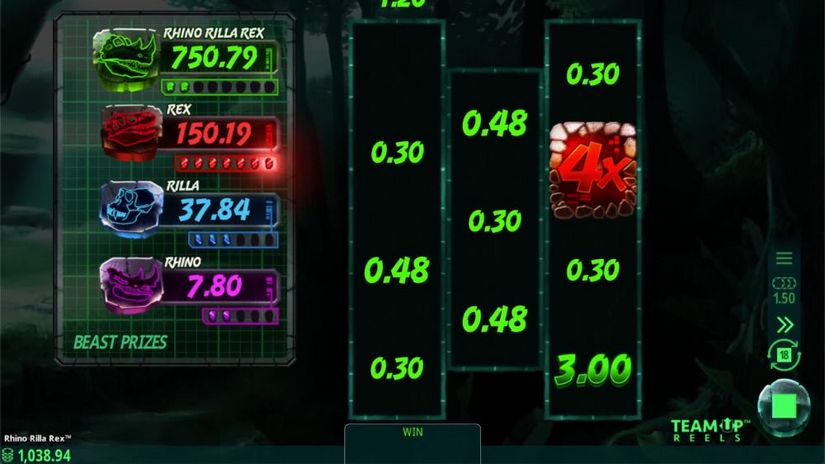 Rhino Rilla Rex slot screen 4