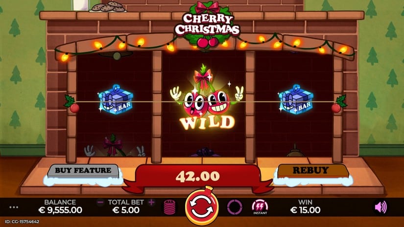 Cherry Christmas slot screen 4