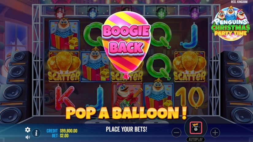 Penguins Christmas Party Time slot screen 3