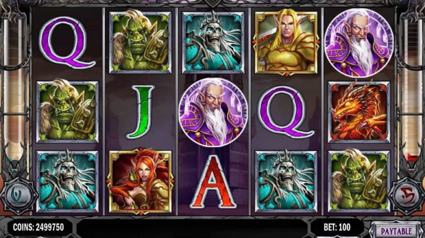 Tower Quest slot screen 1