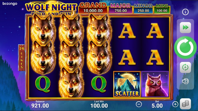 Wolf Night slot screen 5