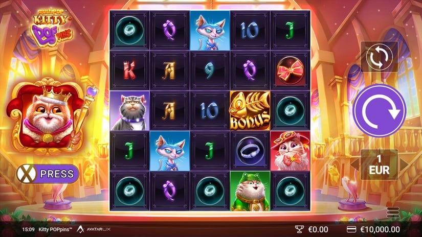 Kitty POPpins slot screen 1
