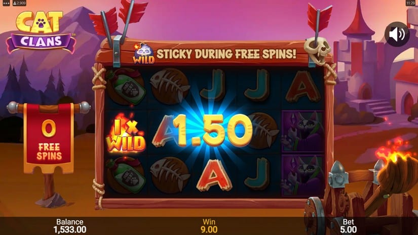 Cat Clans slot screen 5