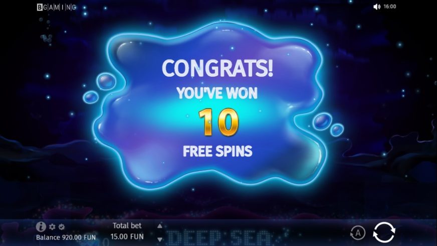 Deep Sea slot screen 2