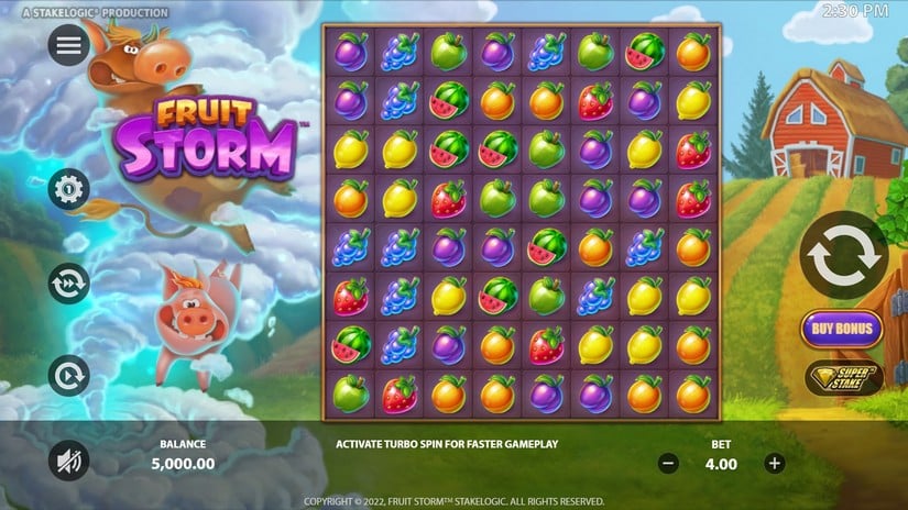 Fruit Storm slot screen 1
