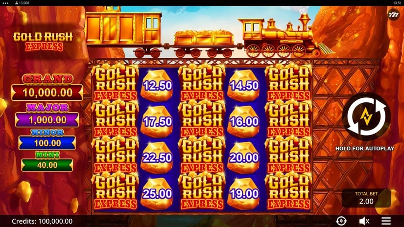 Gold Rush Express slot screen 1