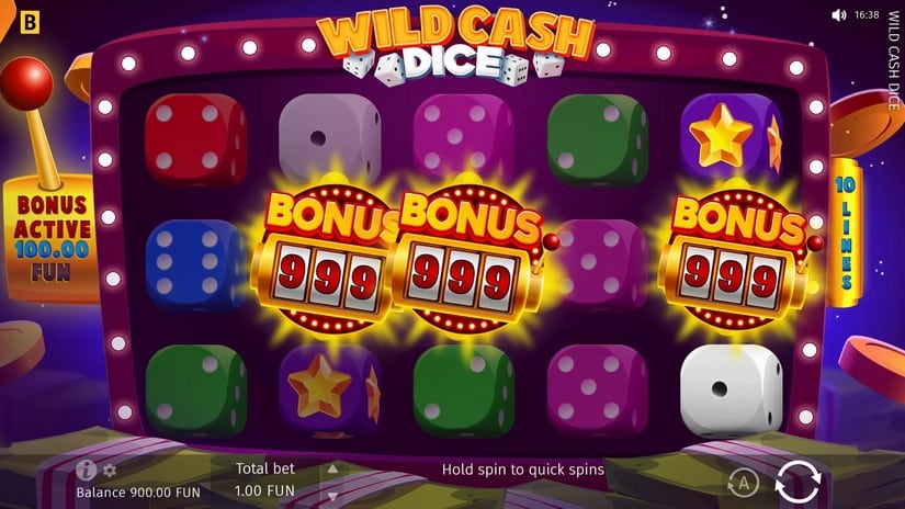 Wild Cash Dice slot screen 2
