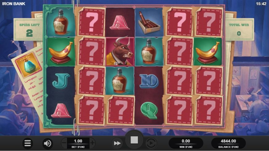 Iron Bank slot screen 3