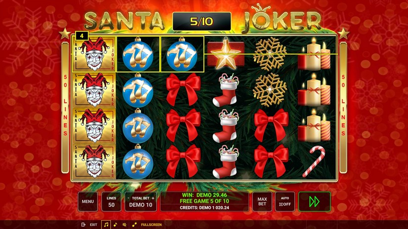 Santa Joker slot screen 6