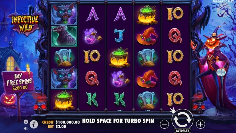 Infective Wild slot screen 1