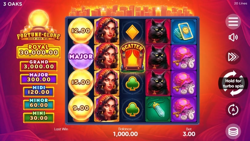 Fortune Globe slot screen 1