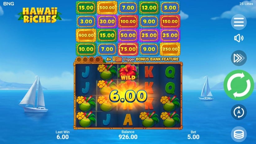 Hawaii Riches slot screen 2