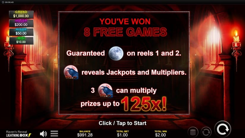 Raven’s Reveal slot screen 5