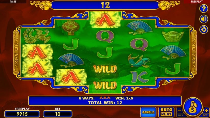 Dragon’s Gift slot screen 3