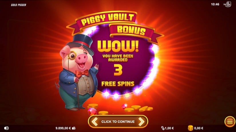 Gold Pigger slot screen 3