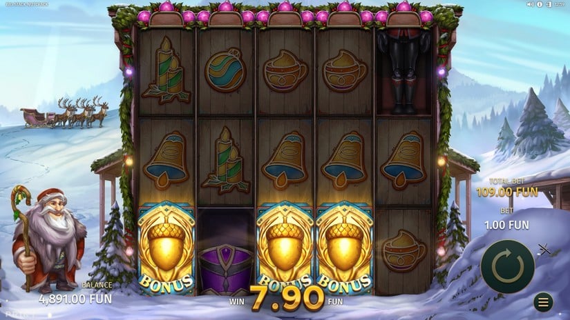 Big Stack Nutcrack slot screen 2