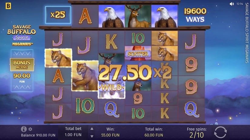 Savage Buffalo Spirit MEGAWAYS slot screen 4