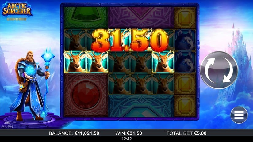 Arctic Sorcerer Gigablox slot screen 2