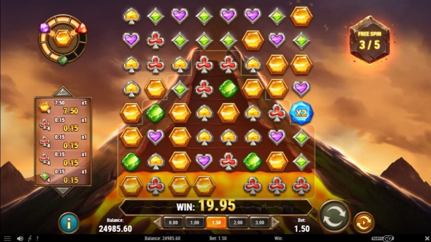Gold Volcano slot screen 5