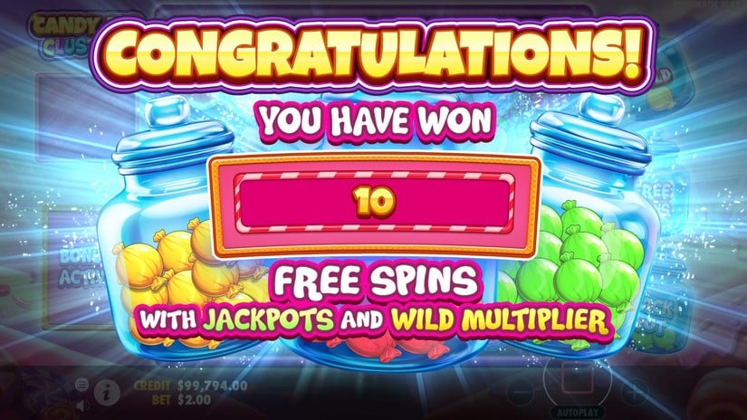 Candy Jar Clusters slot screen 2