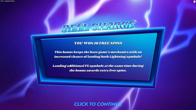 Superstar Sevens slot screen 3