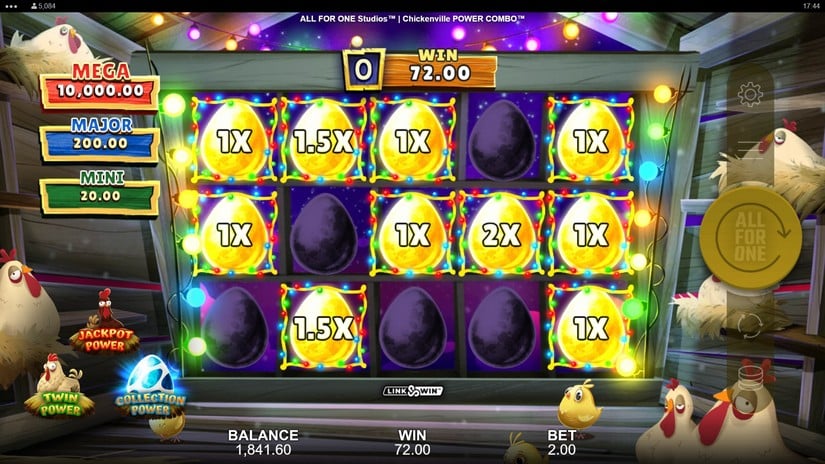 Chickenville Power Combo slot screen 5