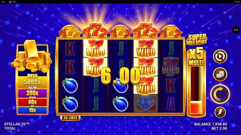 Stellar 7s slot screen 3