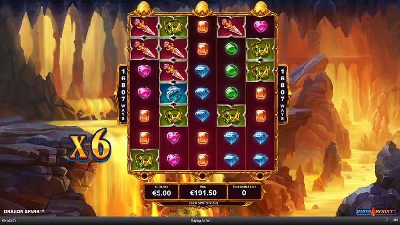 Dragon Spark slot screen 4