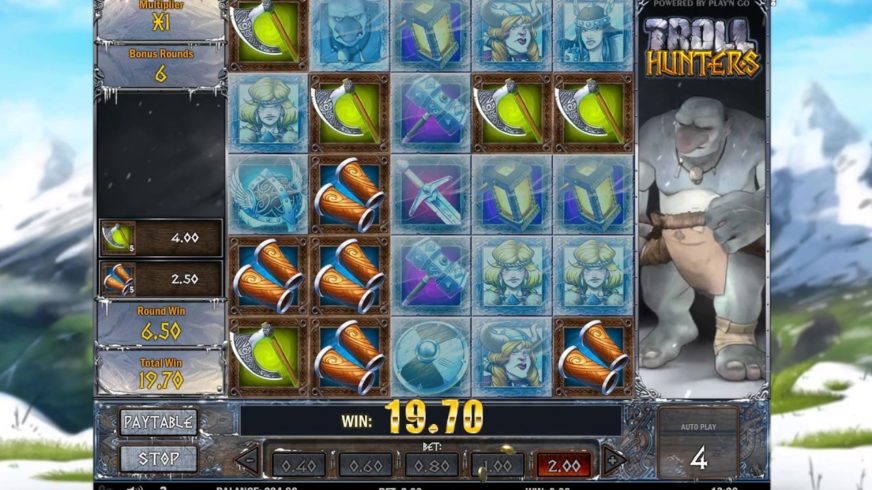 Troll Hunters slot screen 2