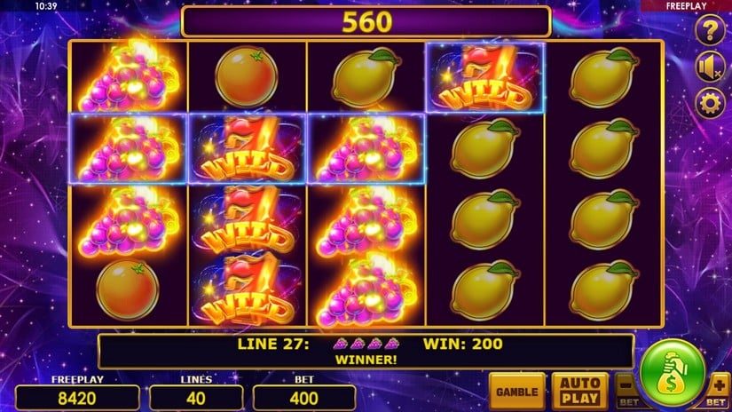 Fiery Fruits slot screen 2