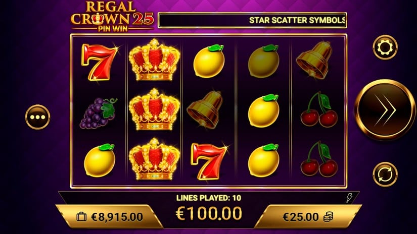 Regal Crown 25 slot screen 3