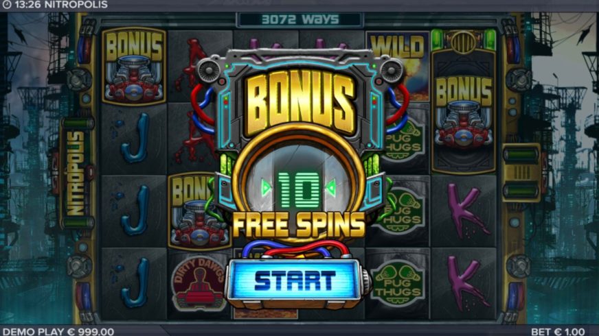 Nitropolis slot screen 3