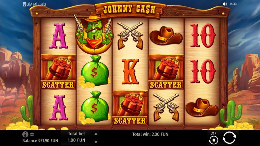 Johnny Cash slot screen 3