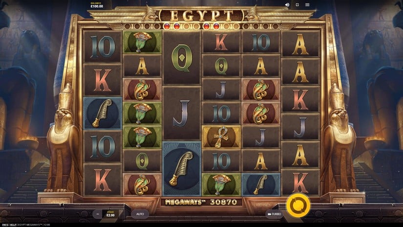 Egypt Megaways slot screen 1