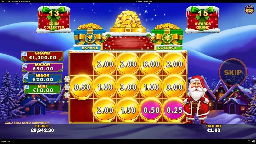 Gold Trio Santa Surprise slot screen 5