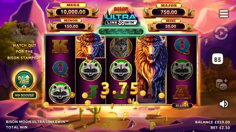 Bison Moon Ultra Link & Win slot screen 4