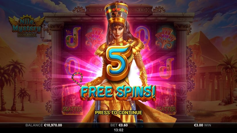 Nile Mystery DoubleMax slot screen 3